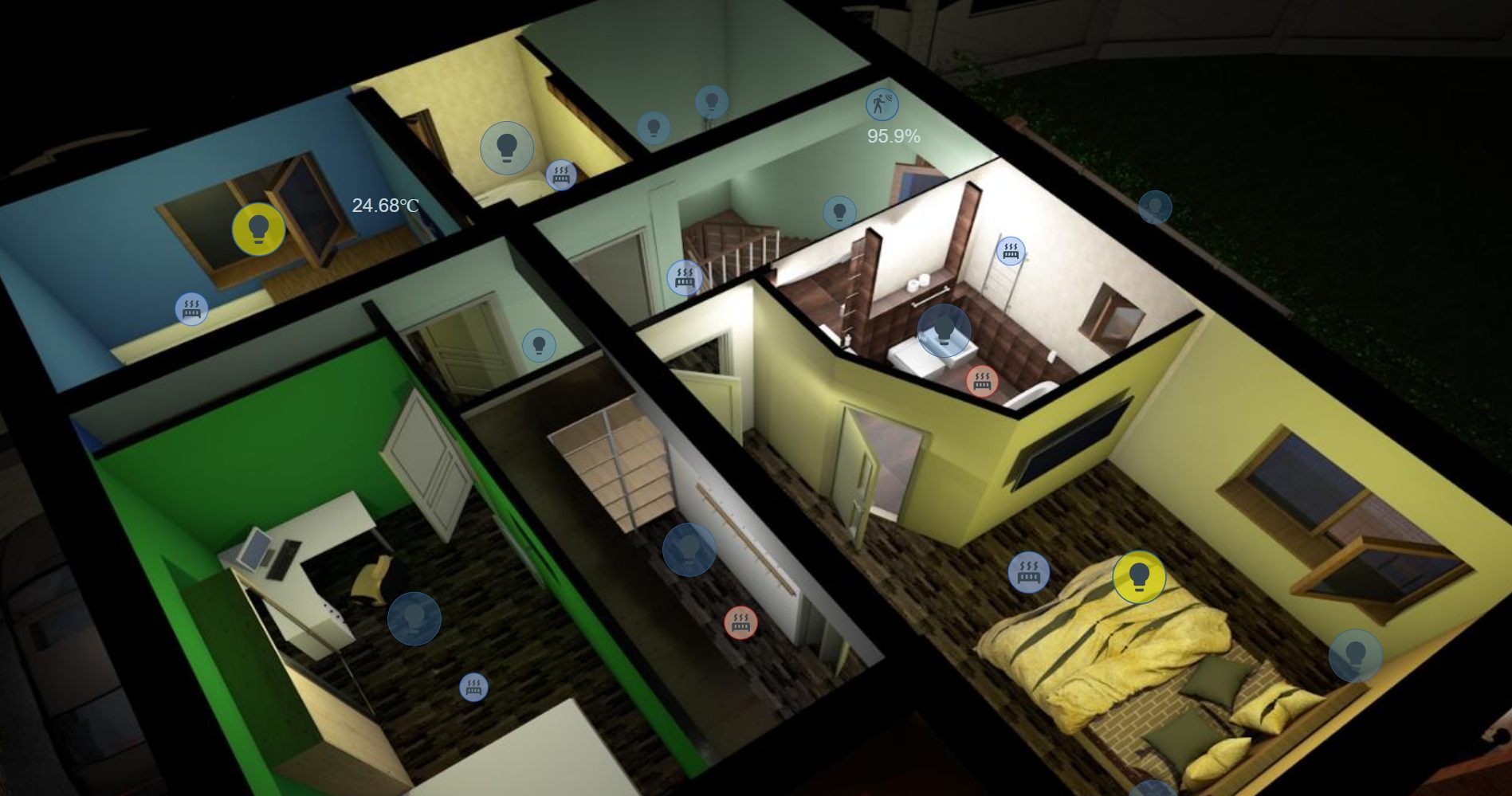Upper floor plan